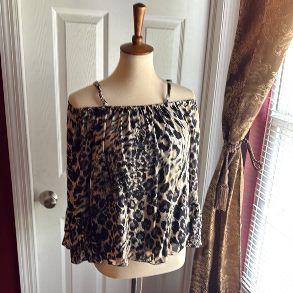Parker Black Ruched 3/4 Sleeve Blouse